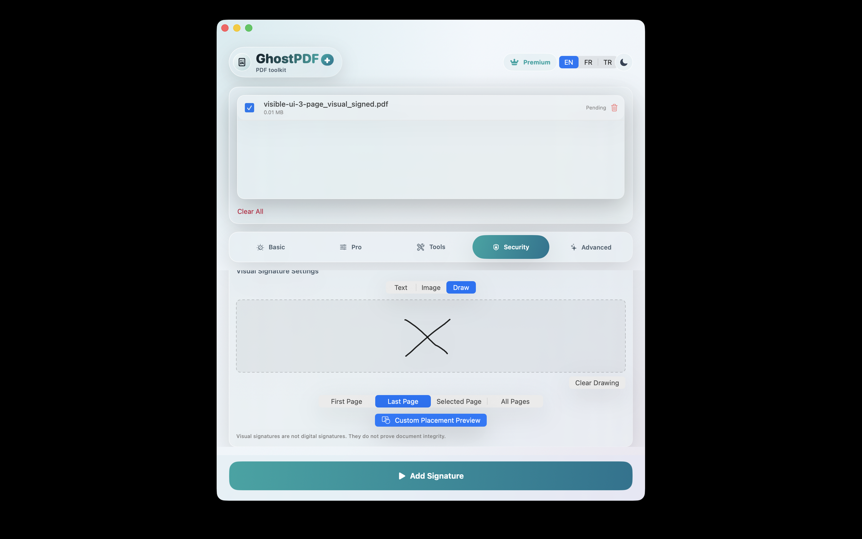 GhostPDF visual signature output