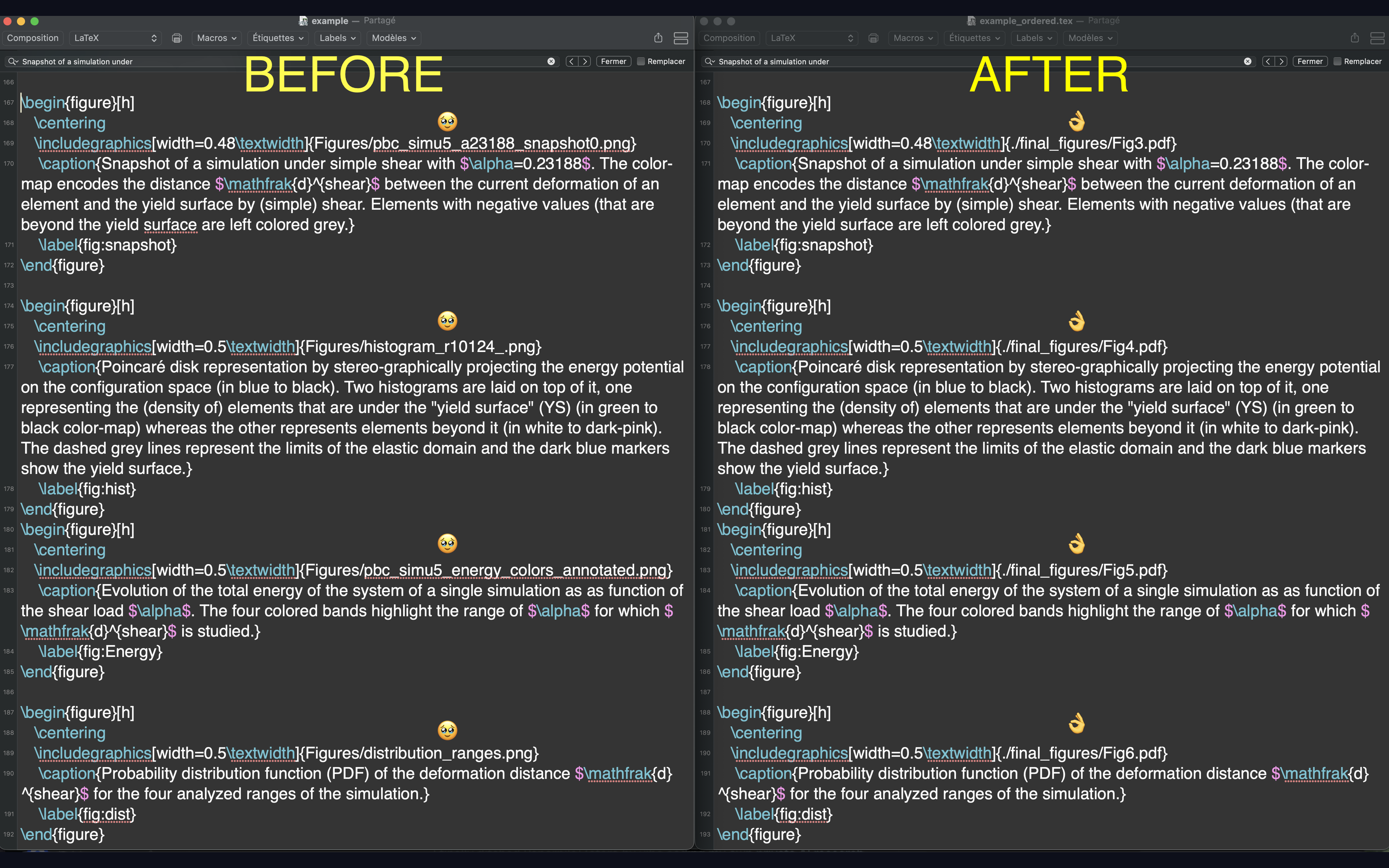 Figure Organizer Interface